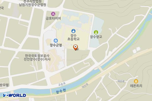 장수공영주차장(향교) 위치 지도 — 전북특별자치도 장수군 장수읍 장수리 192