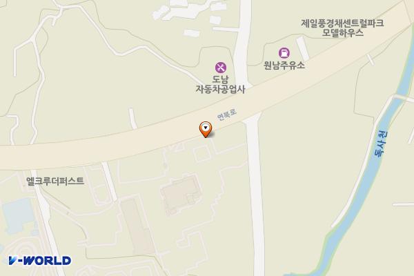 제스코마트 위치 지도 — 제주특별자치도 제주시 연북로 444