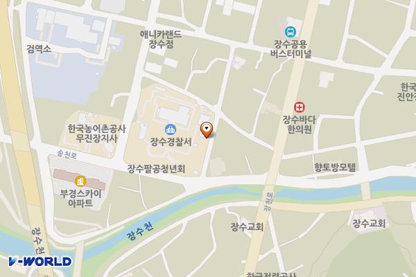 장수경찰서옆주차장 위치 지도 — 전북특별자치도 장수군 장수읍 구시장길 9