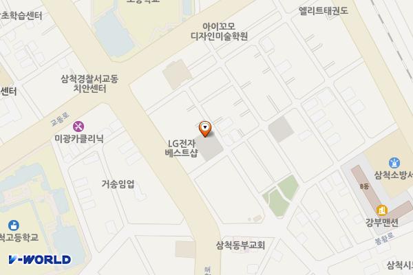 성내12통 공영주차장 위치 지도 — 강원특별자치도 삼척시 당저동1길 17-9