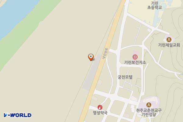 기린 제1공영주차장 위치 지도 — 강원특별자치도 인제군 기린면 현리 634-7