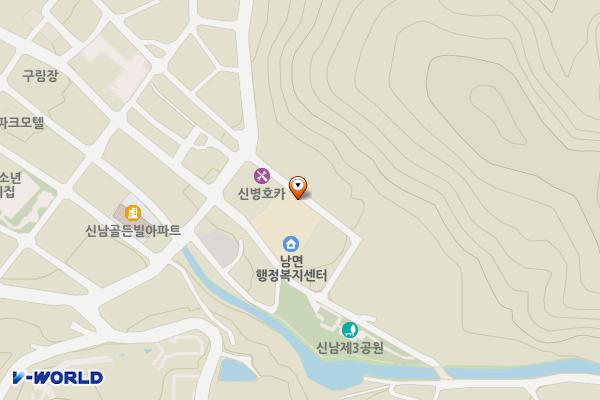 인제군 남면사무소 위치 지도 — 강원특별자치도 인제군 남면 신남로 58번길 37