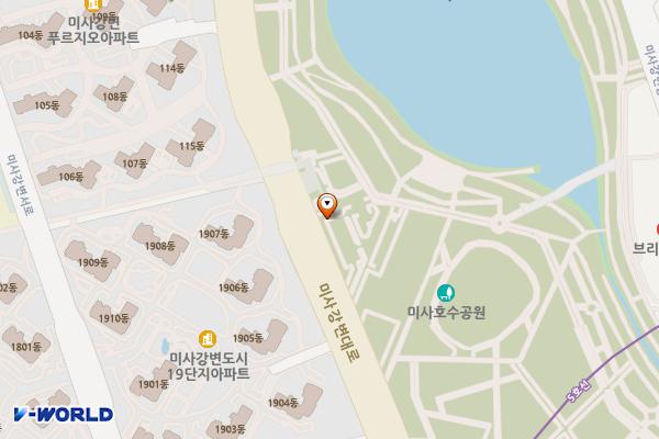 하남미사 근린공원15호 주차장 위치 지도 — 경기도 하남시 망월동 728-9