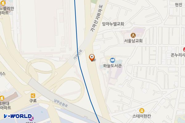 하늘공원주차장 위치 지도 — 서울특별시 구로구 벚꽃로 370 