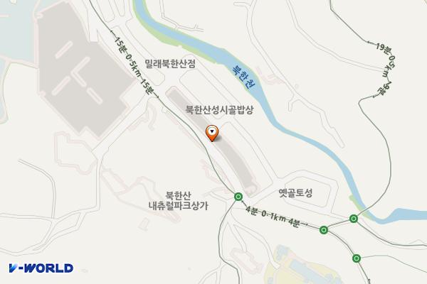 북한산국립공원주차장 위치 지도 — 서울특별시 은평구 진관동 278