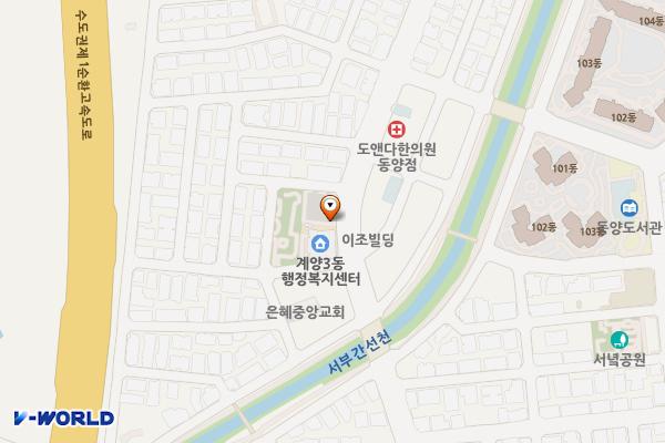모탱이공원 위치 지도 — 인천광역시 계양구 동양동 607-1
