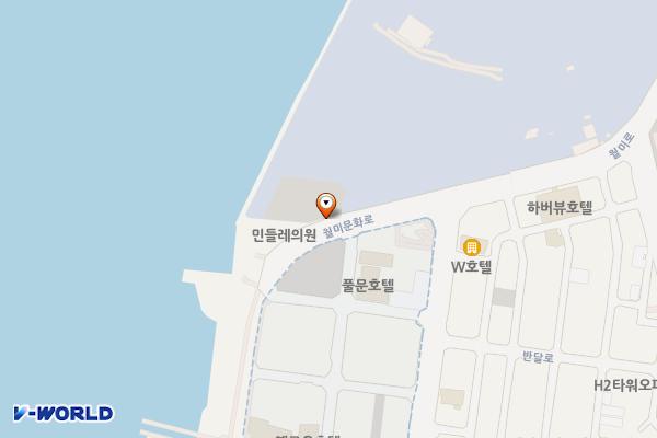 월미공원 제2주차장 위치 지도 — 인천광역시 제물포구 북성동1가