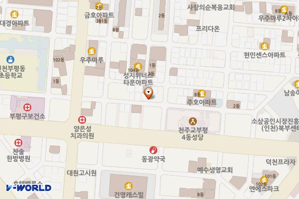 부평깡시장 공영주차장 위치 지도 — 인천광역시 부평구 부흥로 315