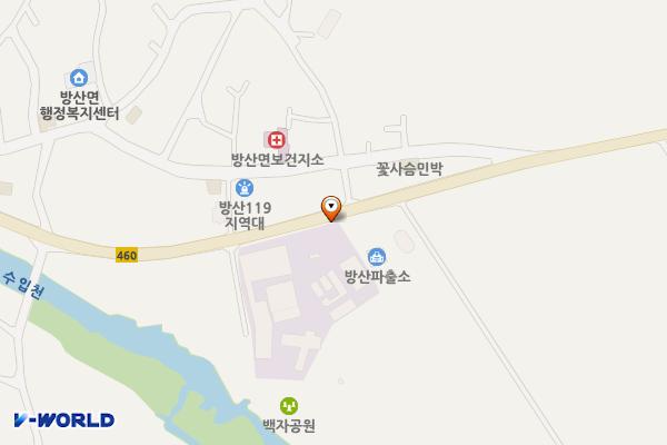 양구백자박물관 위치 지도 — 강원특별자치도 양구군 방산면 평화로 5182