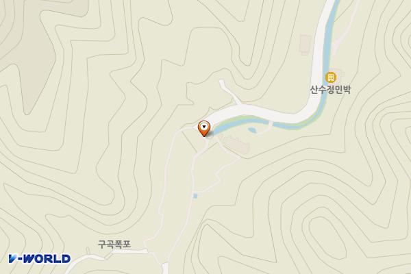 구곡폭포주차장 위치 지도 — 강원특별자치도 춘천시 남산면 강촌리 432-39