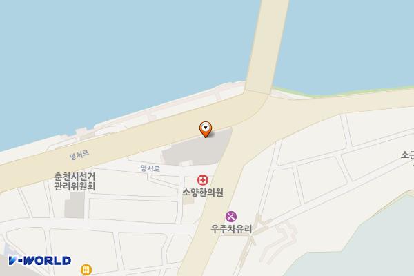 소양강스카이워크주차장 위치 지도 — 강원특별자치도 춘천시 소양로1가 47-7
