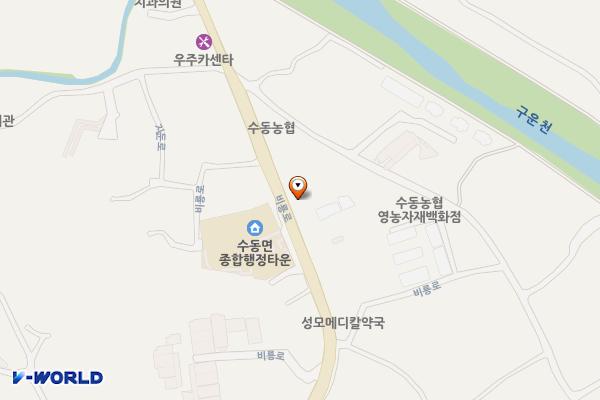 수동면주민자치센터 위치 지도 — 경기도 남양주시 수동면 비룡로 730