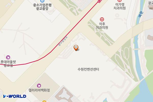 수원컨벤션센터 위치 지도 — 경기도 수원시 영통구 하동 864-10