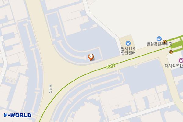 공단삼거리 공영주차장(B) 위치 지도 — 경기도 안산시 단원구 원시동 772-6
