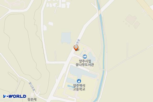 꿈나무도서관 위치 지도 — 경기도 양주시 백석읍 꿈나무로 199