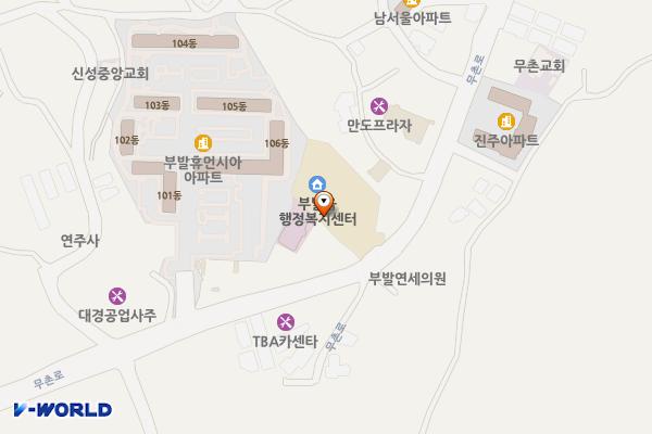 부발읍행정복지센터 위치 지도 — 경기도 이천시 부발읍 무촌로 121