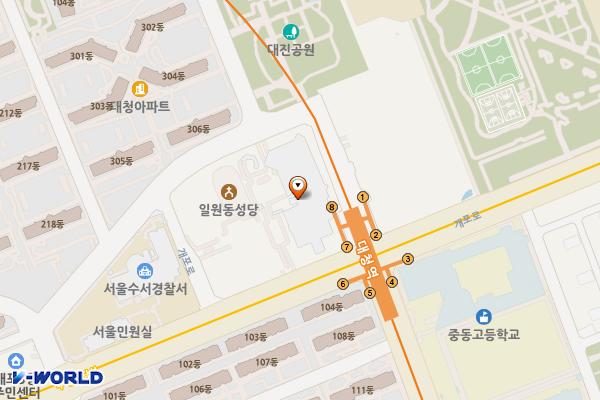 sh서울주택도시공사 위치 지도 — 서울특별시 강남구 개포로 621
