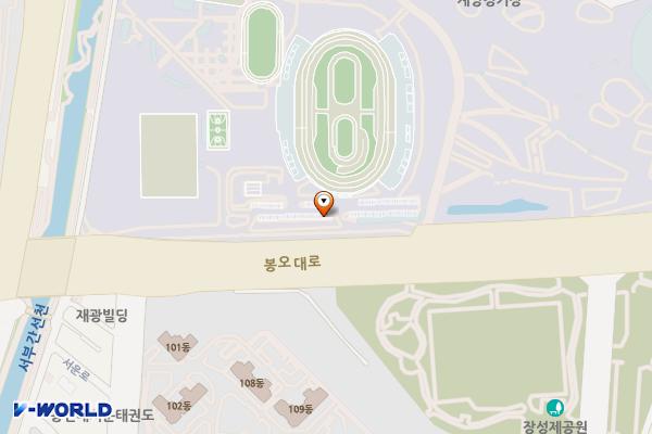 서운체육공원 주차장 위치 지도 — 인천광역시 계양구 서운동 207