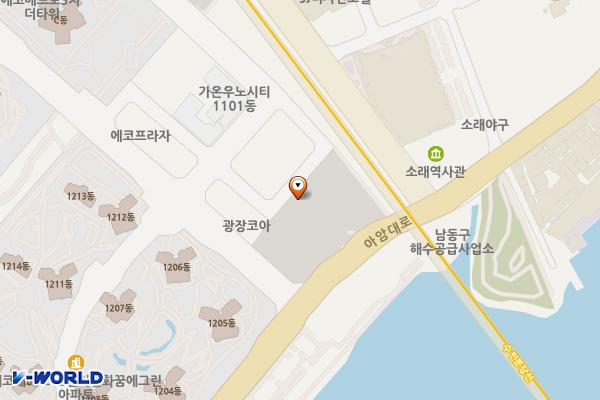 소래제1주차장 위치 지도 — 인천광역시 남동구 논현동 754-4