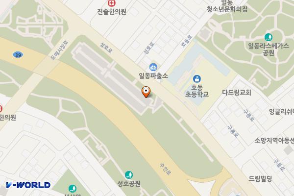 성호공원 주차장 위치 지도 — 경기도 안산시 상록구 이동 620