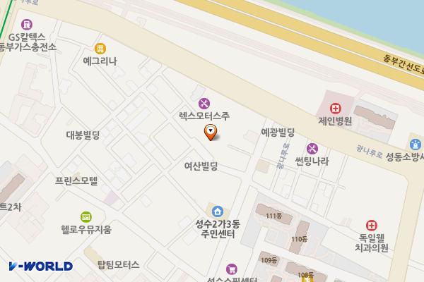 성수2가 공영주차장 위치 지도 — 서울특별시 성동구 광나루로4가길 23