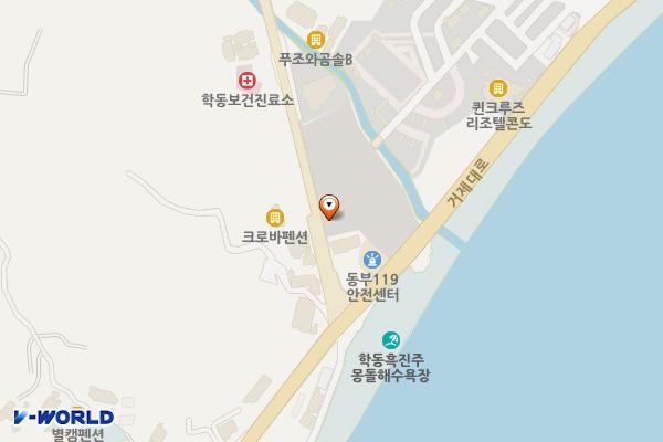 거제 학동주차장 위치 지도 — 경상남도 거제시 동부면 학동리 264