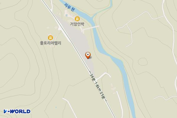 심원정(용추계곡)주차장 위치 지도 — 경상남도 함양군 안의면 하원리 1201-3