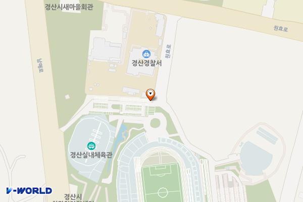 경산생활체육공원 위치 지도 — 경상북도 경산시 남매로 100？