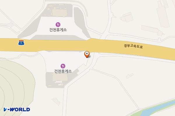 건천(부산) 휴게소 위치 지도 — 경상북도 경주시 건천읍 경부고속도로 77