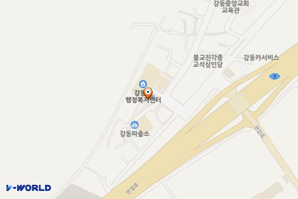 강동면사무소 위치 지도 — 경상북도 경주시 강동면 강동로 19