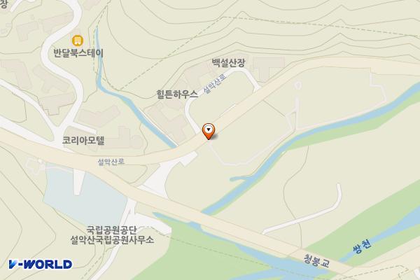 설악산 B1 노외주차장 위치 지도 — 강원특별자치도 속초시 설악동 3-1