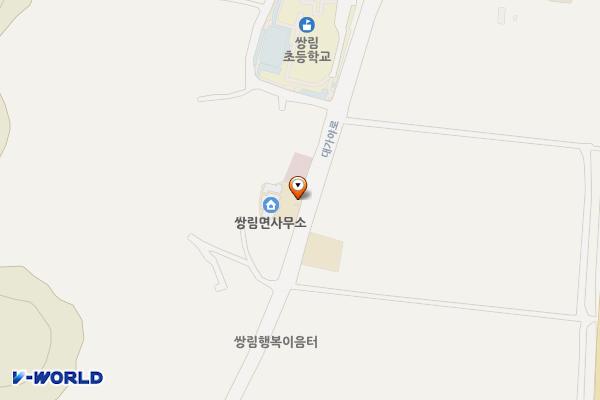 쌍림면사무소 위치 지도 — 경상북도 고령군 쌍림면 대가야로 613