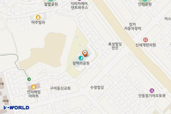 인동도서관 위치 지도 — 경상북도 구미시 인동14길 14