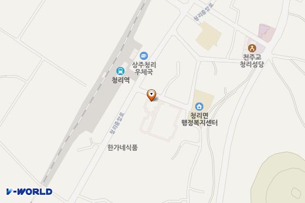 청리면 복지회관 위치 지도 — 경상북도 상주시 청리면 원장1길 10
