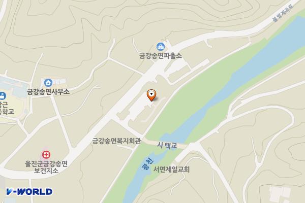 왕피천유역 생태탐방안내소 위치 지도 — 경상북도 울진군 금강송면 불영계곡로 1710