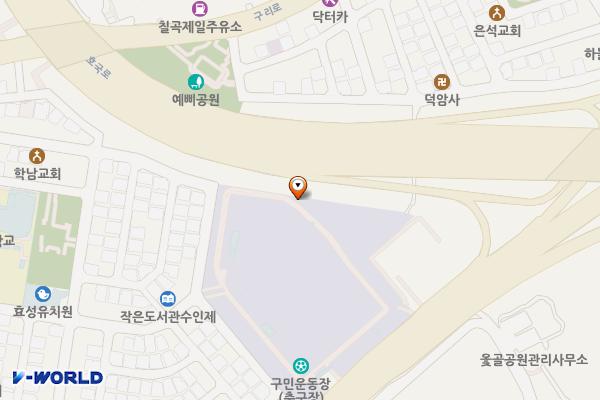 북구구민 운동장 위치 지도 — 대구광역시 북구 구암로 391