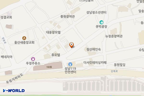 성남공영주차장 위치 지도 — 울산광역시 중구 성남동 190-200