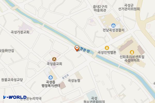 전남 곡성군 곡성읍 읍내리 832-57 주차장 위치 지도 — 전라남도 곡성군 곡성읍 읍내리 832-57