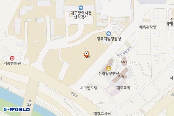 대구광역시청 별관 위치 지도 — 대구광역시 북구 연암로 40