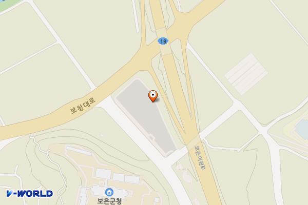 보은군청앞 대형주차장 위치 지도 — 충청북도 보은군 보은읍 성주리 288-6