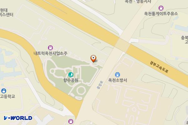 옥천만남 휴게소 위치 지도 — 충청북도 옥천군 옥천읍 삼양리 125