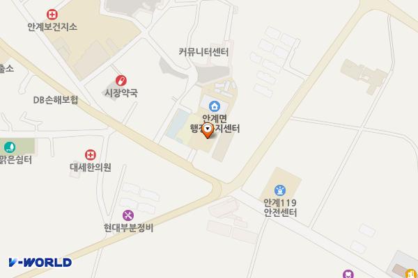 안계면사무소 위치 지도 — 경상북도 의성군 안계면 안계길 114