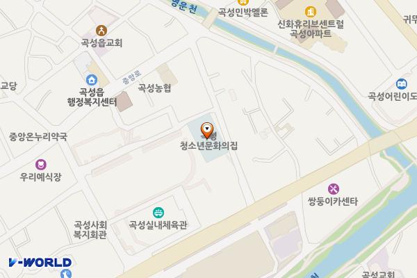 곡성레저문화센터 주차장 위치 지도 — 전라남도 곡성군 곡성읍 곡성로 855