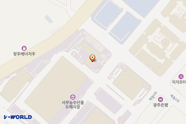 서부농수산물도매시장 위치 지도 — 전남광주통합특별시 서구 매월2로 16