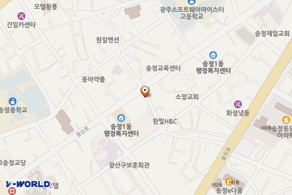 광산문화예술회관 위치 지도 — 전남광주통합특별시 광산구 광산로 68번길 13