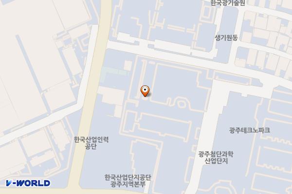 광주테크노파크가전로봇센터 위치 지도 — 전남광주통합특별시 북구 첨단과기로 339
