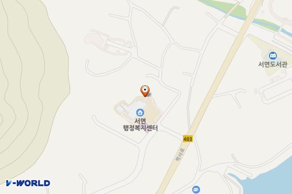 춘천시 서면사무소 위치 지도 — 강원특별자치도 춘천시 서면 금산길 31