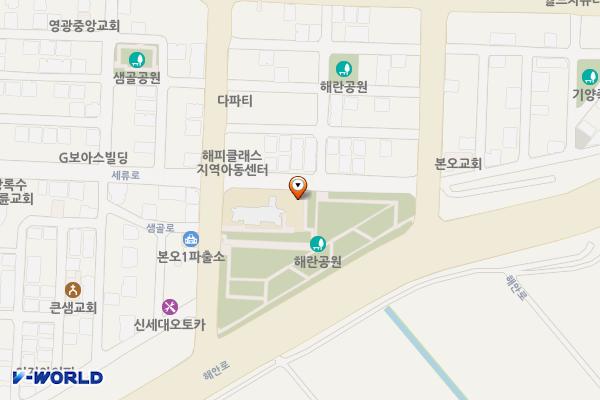 본오1동행정복지센터 위치 지도 — 경기도 안산시 상록구 샘골로 16