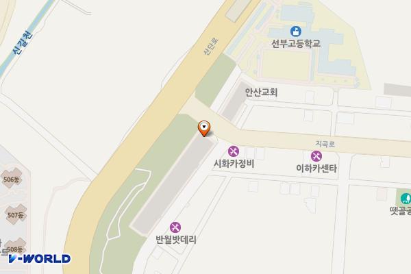 원곡동45호무료주차장 위치 지도 — 경기도 안산시 단원구 원곡동 990-1