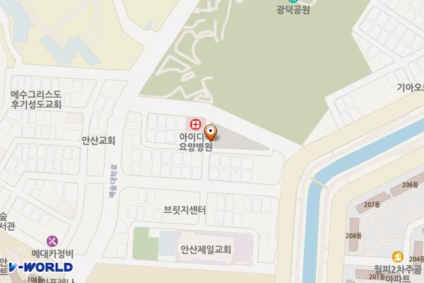 고잔동무료주차장 위치 지도 — 경기도 안산시 단원구 고잔동 44-1
